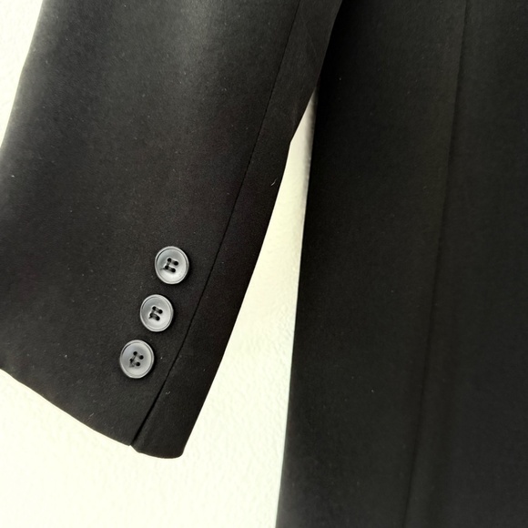 AGNES B BLACK CHESTER COAT Made in FRANCE - Picture 3 of 6